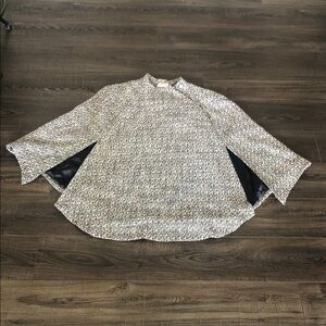 Elegant Black & White Cape Plus size, Nolan Miller Holiday Glamour.